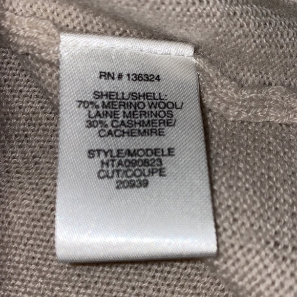 Halston Heritage Wool and Cashmere Turtleneck Cutout Sweater XL Luxury - Picture 5 of 10